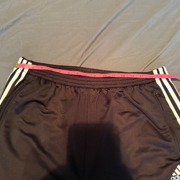 Vintage Adidas Mens XL Snap Breakaway Black/White Striped Athletic Pants - Picture 7 of 12